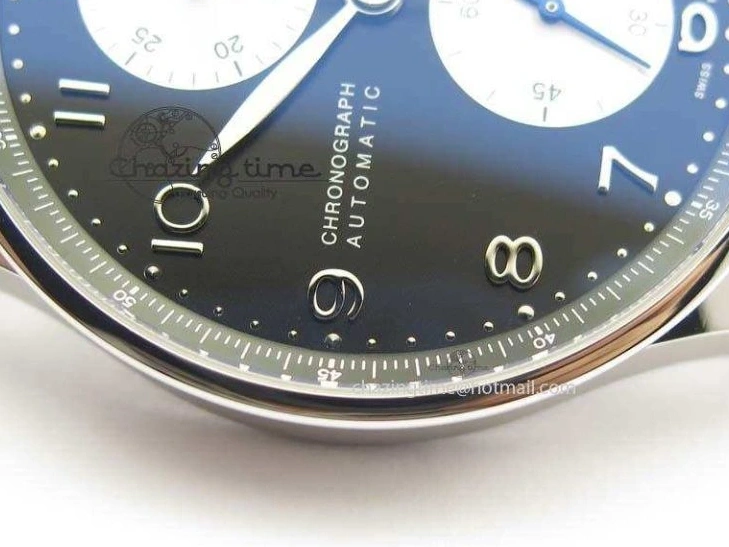 MIROTIME 0512 Modern Portuguese IW371404 ZF V3 1:1 Best Edition SS Black Dial On Black Leather Strap A 7267